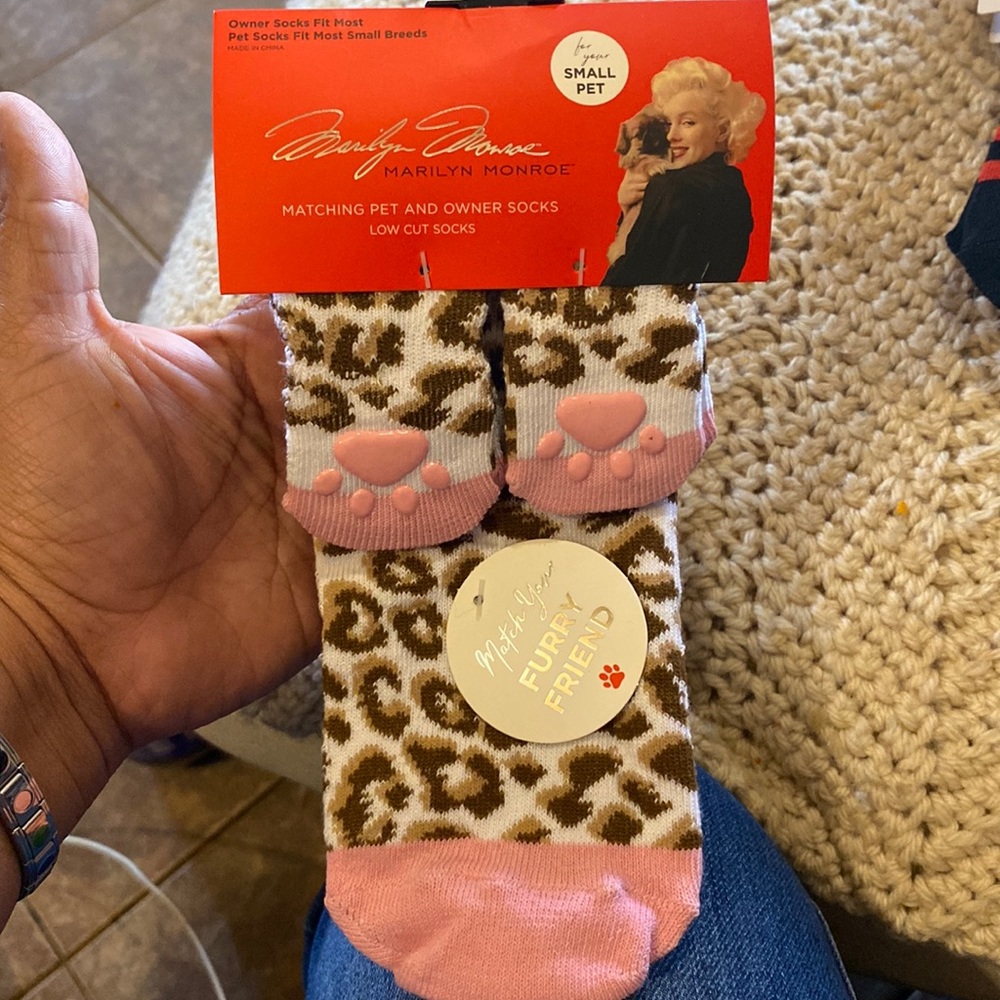 Marilyn Monroe Matching Pet & Owner Socks For Small Pet